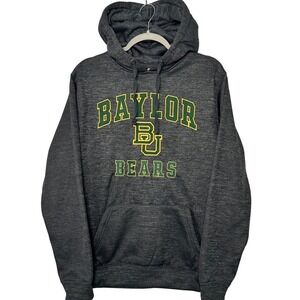 Colosseum Baylor Bears NCAA Hoodie Men's Medium Charcoal Gray Heathered Pullover